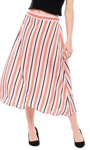 Midi Stripe Skirt