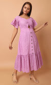 Lavender Cut-out Dress